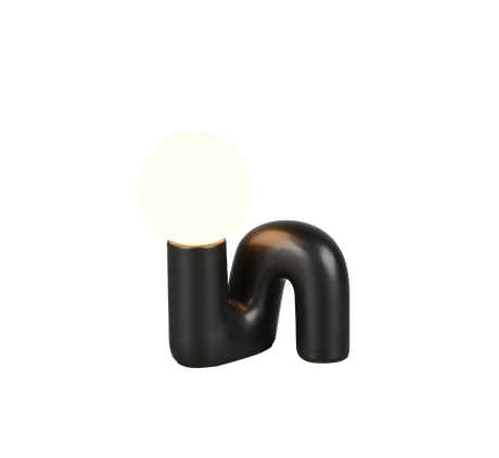 Lámpara de sobremesa Trio Quinn LED negro 3000K R56821002