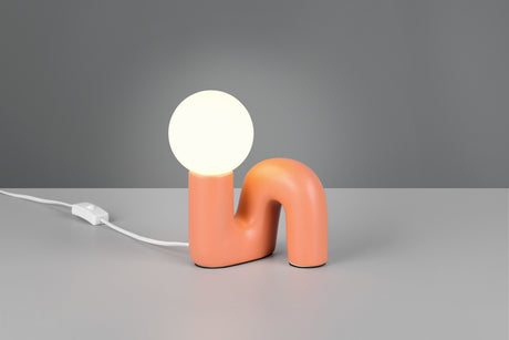 Lámpara de sobremesa Trio Quinn LED apricot 3000K R56821040