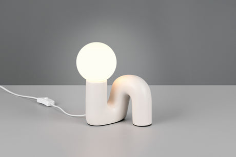 Lámpara de sobremesa Trio Quinn LED gris cálido 3000K R56821076