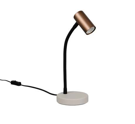 Lámpara de sobremesa Trio Taryn LED marrón café 2700K R56851065