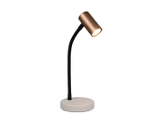 Lámpara de sobremesa Trio Taryn LED marrón café 2700K R56851065