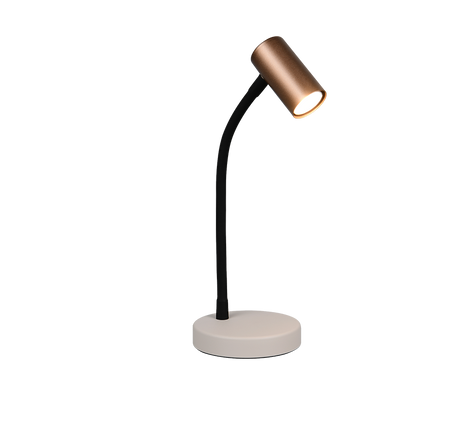 Lámpara de sobremesa Trio Taryn LED marrón café 2700K R56851065