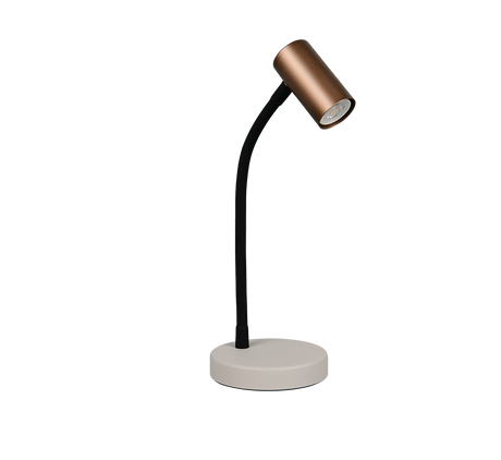 Lámpara de sobremesa Trio Taryn LED marrón café 2700K R56851065