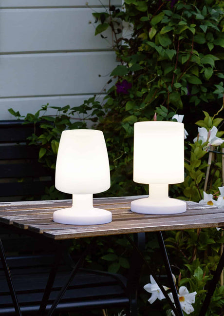 Trio Dora Sobremesa de exterior LED de plástico blanco R57051101