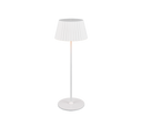 Lámpara de sobremesa de exterior Trio Suarez LED portátil blanco mate 3000K IP44 R57706131