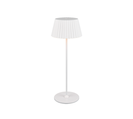 Lámpara de sobremesa de exterior Trio Suarez LED portátil blanco mate 3000K IP44 R57706131