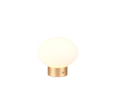 Lámpara de sobremesa Trio Earl LED táctil recargable latón mate y cristal blanco — ref. R57771101 (1)