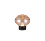 Lámpara de sobremesa Trio Earl LED táctil recargable negro mate y cristal ámbar — ref. R57771113 (2)