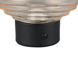 Lámpara de sobremesa Trio Earl LED táctil recargable negro mate y cristal ámbar — ref. R57771113 (3)