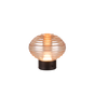Lámpara de sobremesa Trio Earl LED táctil recargable negro mate y cristal ámbar — ref. R57771113 (1)