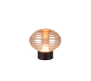 Lámpara de sobremesa Trio Earl LED táctil recargable negro mate y cristal ámbar — ref. R57771113 (1)