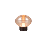 Lámpara de sobremesa Trio Earl LED táctil recargable negro mate y cristal ámbar — ref. R57771113 (1)