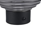 Lámpara de sobremesa Trio Earl LED táctil recargable negro mate y cristal ahumado — ref. R57771154 (3)