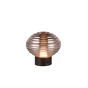 Lámpara de sobremesa Trio Earl LED táctil recargable negro mate y cristal ahumado — ref. R57771154 (1)