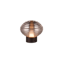 Lámpara de sobremesa Trio Earl LED táctil recargable negro mate y cristal ahumado — ref. R57771154 (1)
