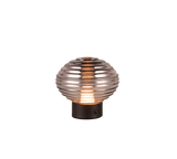 Lámpara de sobremesa Trio Earl LED táctil recargable negro mate y cristal ahumado — ref. R57771154 (1)