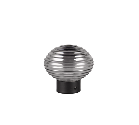 Lámpara de sobremesa Trio Earl LED táctil recargable negro mate y cristal ahumado — ref. R57771154 (5)