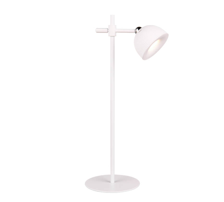 Lámpara de sobremesa Trio Maxima LED portátil blanco 3000K táctil USB 41cm R57791101