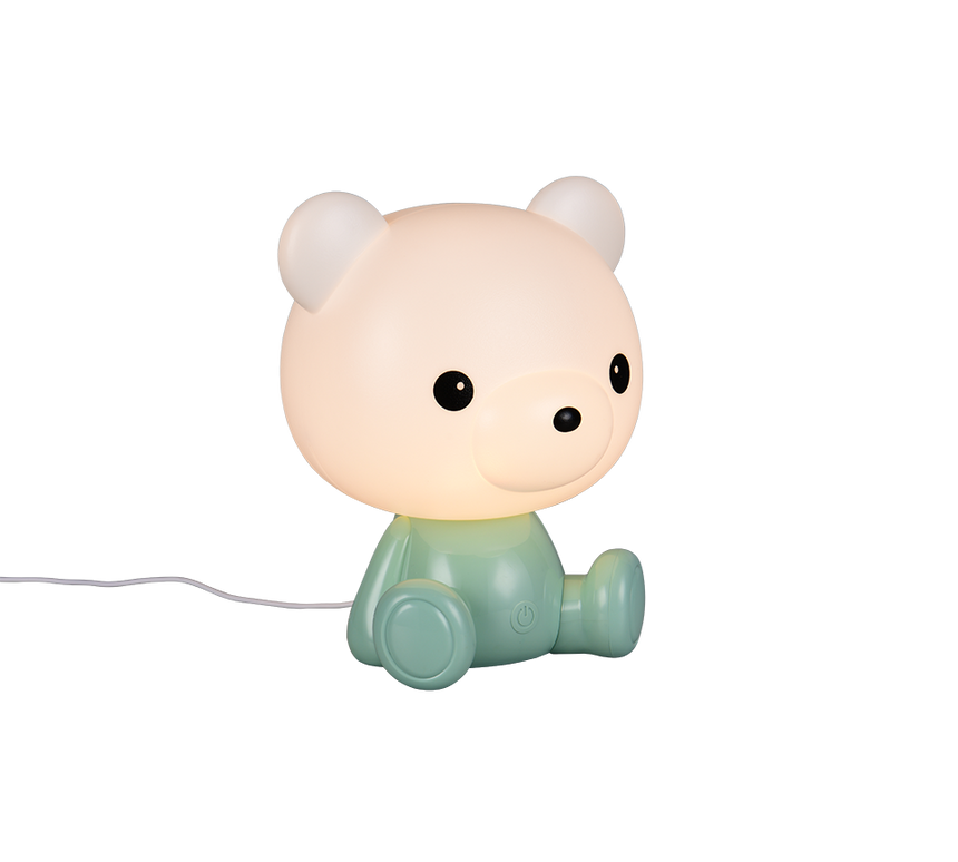 Lámpara de sobremesa Trio Cutie LED verde 3000K táctil USB R57991115