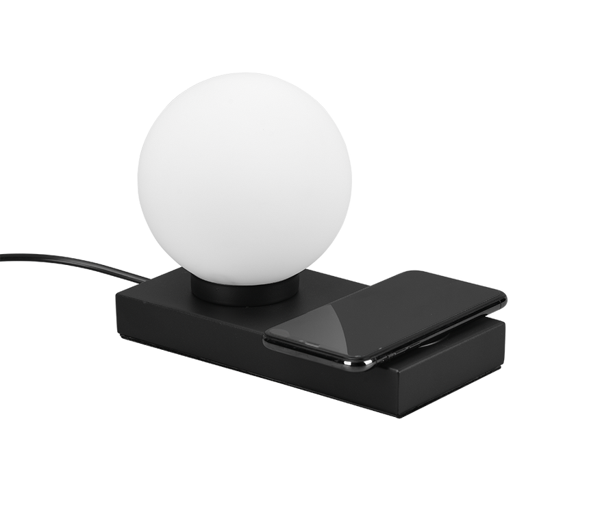 Lámpara de sobremesa Trio Chloe LED negro mate táctil 3000K R59080132