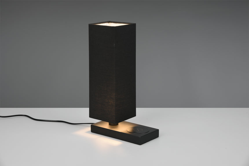 Lámpara de sobremesa Trio Haley LED negro mate táctil 3000K 35cm R59100132