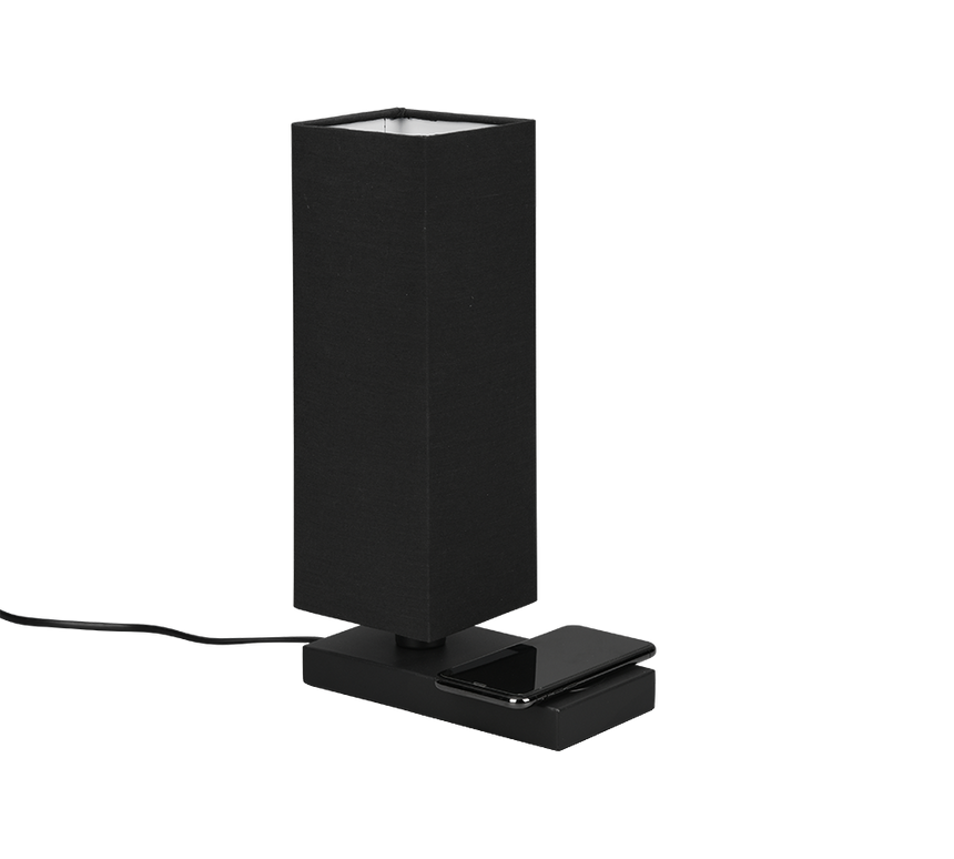 Lámpara de sobremesa Trio Haley LED negro mate táctil 3000K 35cm R59100132