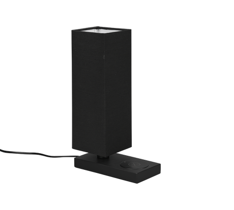 Lámpara de sobremesa Trio Haley LED negro mate táctil 3000K 35cm R59100132