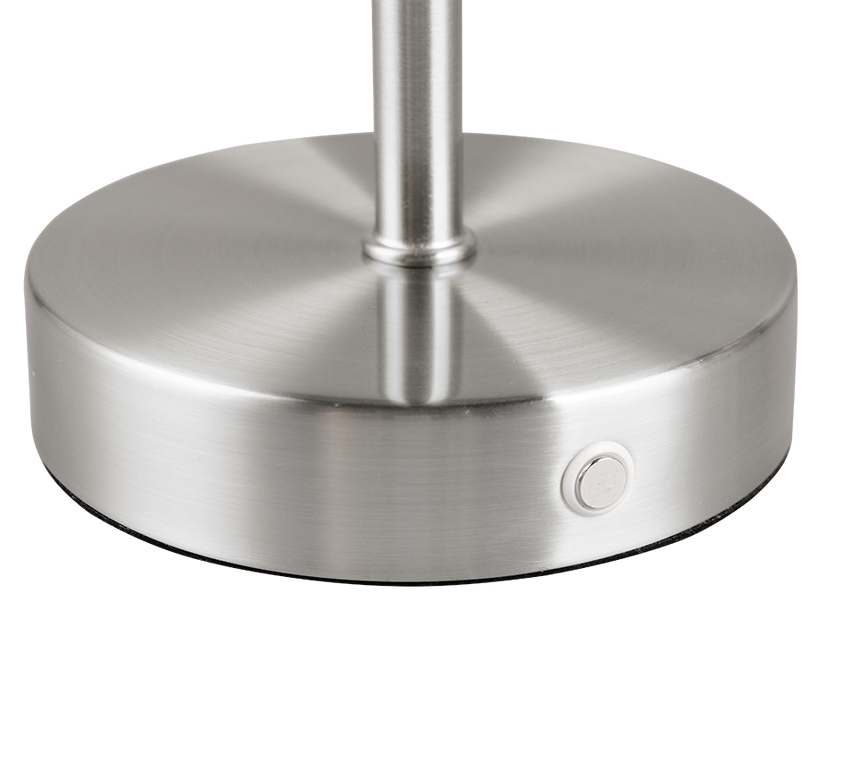 Lámpara de sobremesa Trio Jeff LED portátil níquel mate 3000K táctil USB R59151107 - vista 3