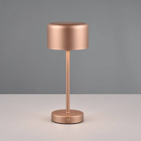 Lámpara de sobremesa Trio Jeff LED portátil 3000K táctil USB marrón café — ref. R59151165 (2)