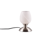 Lámpara de sobremesa Trio Cup II LED níquel mate táctil 3000K regulable R5944100