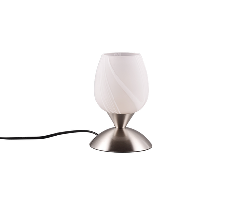 Lámpara de sobremesa Trio Cup II LED níquel mate táctil 3000K regulable R5944100