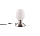 Lámpara de sobremesa Trio Cup II LED níquel mate táctil 3000K regulable R5944100