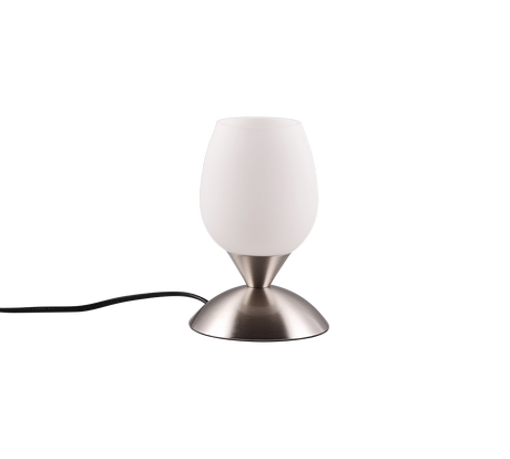 Lámpara de sobremesa Trio Cup II LED níquel mate táctil 3000K regulable R5944100
