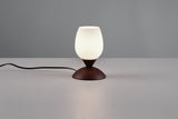 Lámpara de sobremesa Trio Cup II LED rusty táctil 3000K regulable R59441024