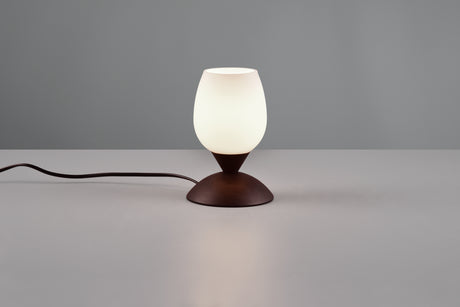 Lámpara de sobremesa Trio Cup II LED rusty táctil 3000K regulable R59441024