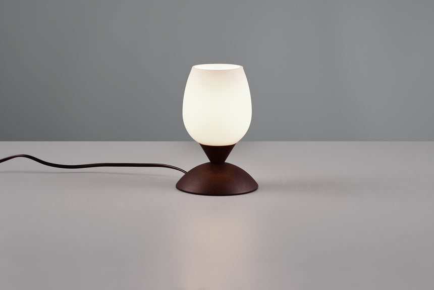 Lámpara de sobremesa Trio Cup II LED rusty táctil 3000K regulable R59441024