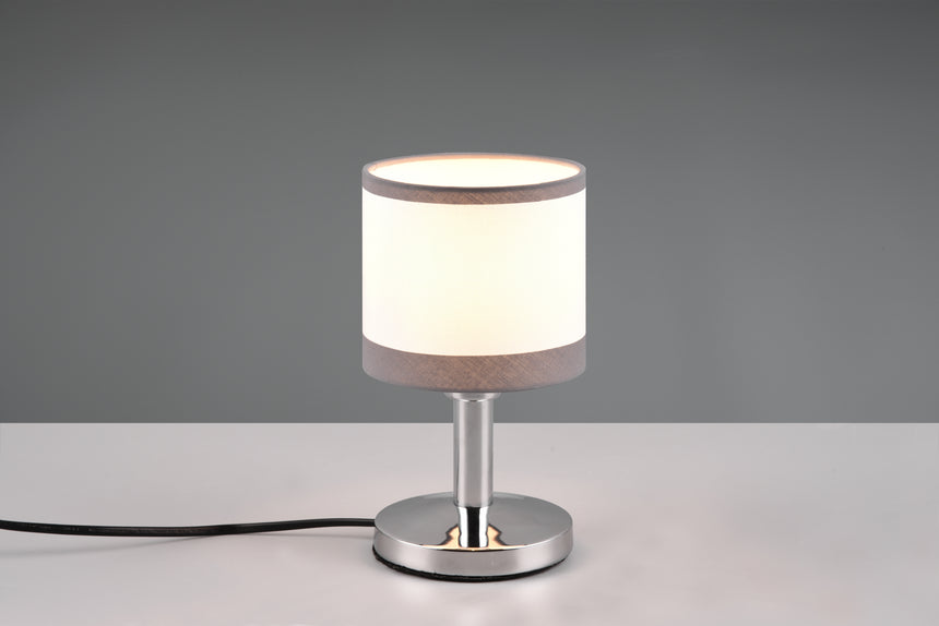 Lámpara de sobremesa Trio Davos LED cromo táctil 2700K R59551006