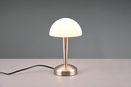 Lámpara de sobremesa Trio Canaria LED níquel mate táctil 3000K R59561107
