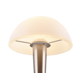 Lámpara de sobremesa Trio Canaria LED níquel mate táctil 3000K R59561107