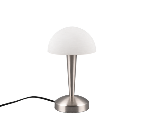 Lámpara de sobremesa Trio Canaria LED níquel mate táctil 3000K R59561107