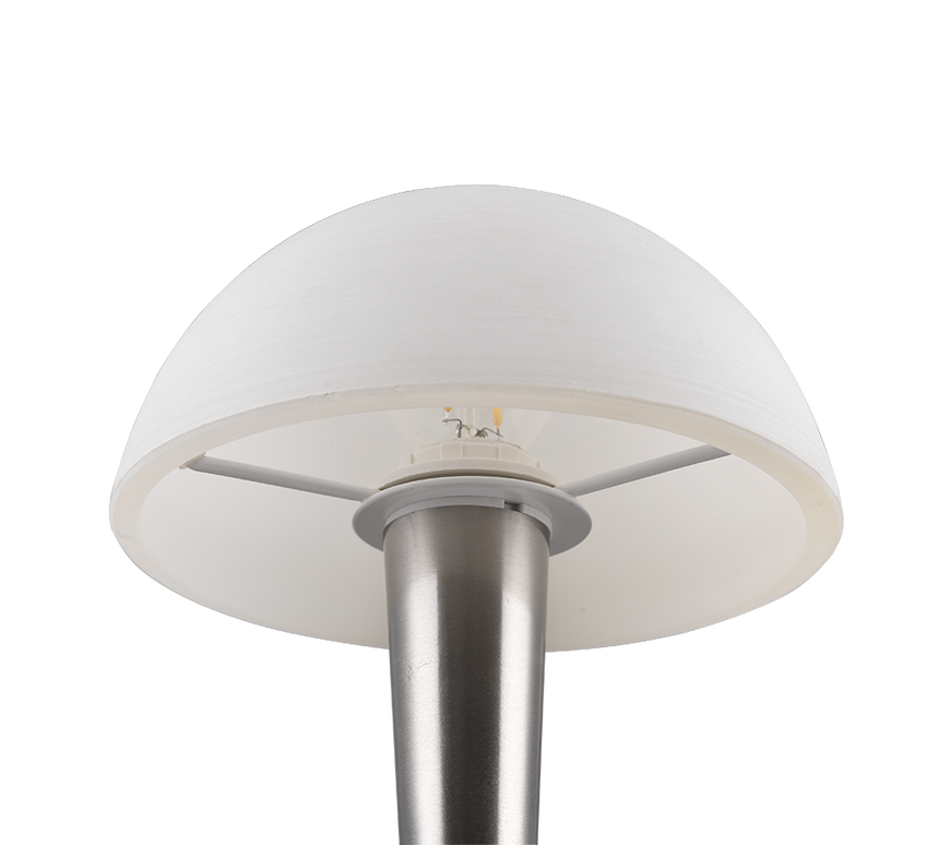 Lámpara de sobremesa Trio Canaria LED níquel mate táctil 3000K R59561107