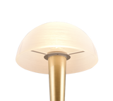 Lámpara de sobremesa Trio Canaria LED latón mate táctil 3000K R59561108