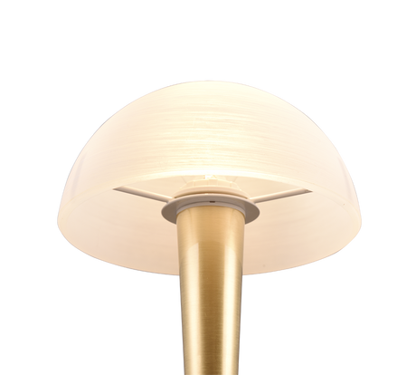 Lámpara de sobremesa Trio Canaria LED latón mate táctil 3000K R59561108