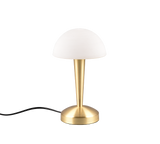 Lámpara de sobremesa Trio Canaria LED latón mate táctil 3000K R59561108