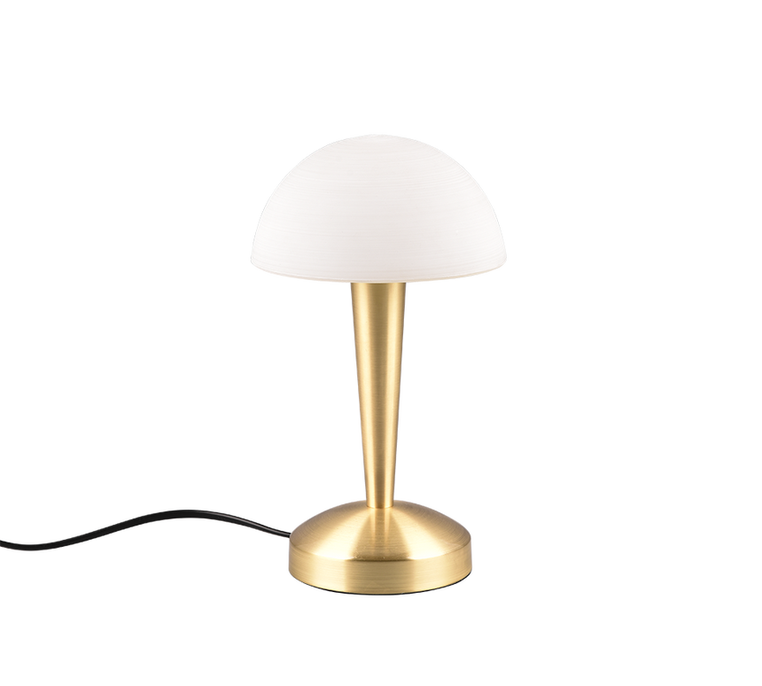 Lámpara de sobremesa Trio Canaria LED latón mate táctil 3000K R59561108