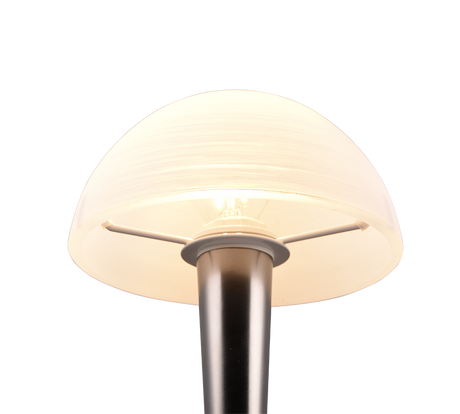 Lámpara de sobremesa Trio Canaria LED black-chrome táctil 3000K R59561120