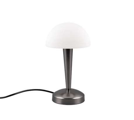 Lámpara de sobremesa Trio Canaria LED black-chrome táctil 3000K R59561120