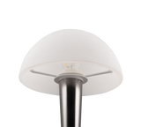 Lámpara de sobremesa Trio Canaria LED black-chrome táctil 3000K R59561120