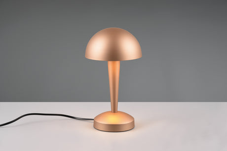 Lámpara de sobremesa Trio Canaria LED marrón café táctil 3000K R59561165