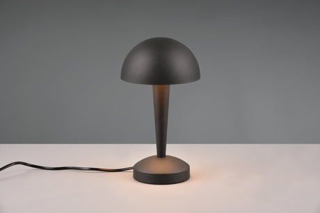 Lámpara de sobremesa Trio Canaria LED negro y dorado táctil 3000K R59561180